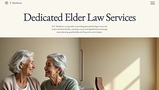 Business website templates - Elder Law Attorney (Warm)
