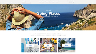 Travel & Tourism website templates - Travel Blog