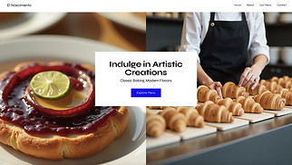 Restaurants & Food website templates - Bakehouse (Vibrant)