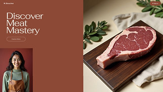 Food & Drinks website templates - Butcher Farm (Rustic)