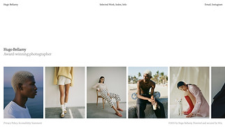 Portfolios website templates - Photographer (Sleek)