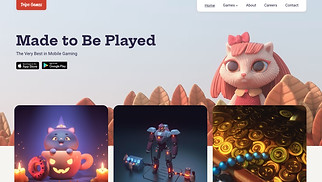  website templates - Gaming Company (Playful)