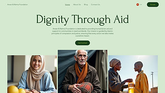 Religion website templates - Muslim Charity Organization (Green)