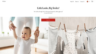 Kinderen en babies website templates - Baby Apparel Store (Elegant)