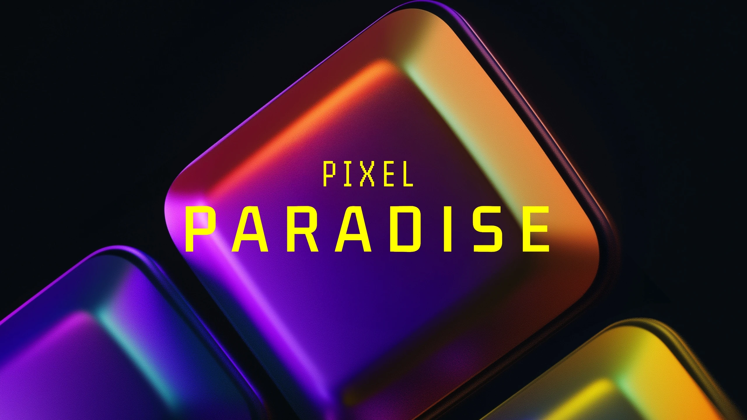 Tech Illustrative Neon Electronics & Gadgets YouTube Banner