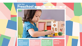 Eğitim site şablonları - Okul öncesi