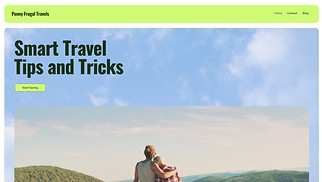 Food & Travel website templates - Discount Travel Blog (Bright)