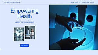 Health & Wellness website templates - Medical Center (Cool)