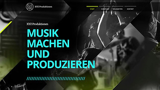 Musikindustrie Website-Vorlagen - Buchungsagentur