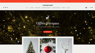 Templates de sites web Intérieurs et design - Magasin de Noël