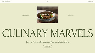 Catering & Chef website templates - Recipe Developer (Modern)