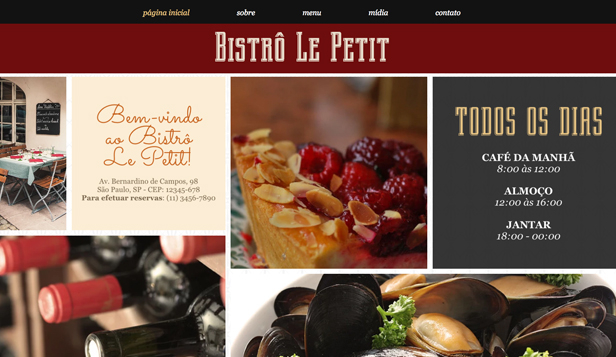 Restaurantes e Comida website templates – Culinária Francesa