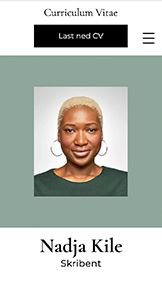 Porteføljer og CV website templates – Kreativ CV 