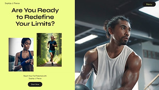  website templates - Fitness Trainer (Energetic)
