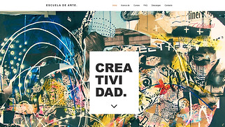 Artes Creativas plantillas web – Escuela de Arte