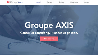 Templates de sites web Consulting et Coaching - Société de consulting financier