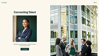 Business website templates - Employment Agency (Professional)
