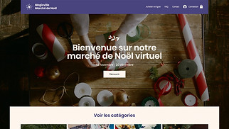 Templates de sites web Intérieurs et design - Marché de Noël en ligne