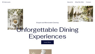 Catering & Chef website templates - Wedding Caterer (Dynamic)