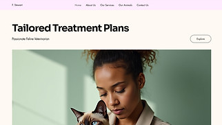  website templates - Veterinarian (Warm)