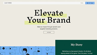 Hjemmesideskabeloner til NYE! - Consultant Landing Page
