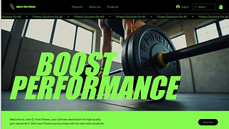 Sports & Outdoors website templates - Gym Equipment Store (Business)