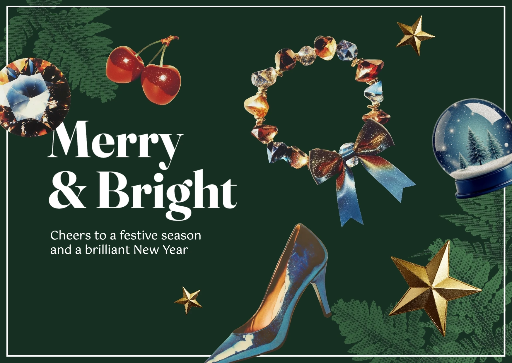Elegant Collage Holiday Greeting Card