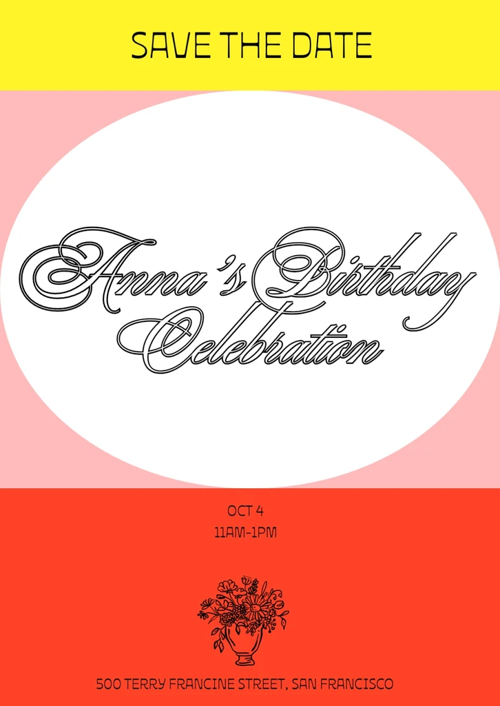 save the date template birthday