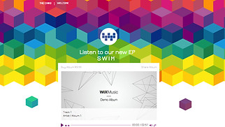Müzik Promosyonu site şablonları - Yeni Albüm Açılış Sayfası