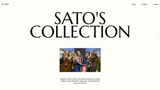 Arts website templates - Private Art Collector (Minimalistic)