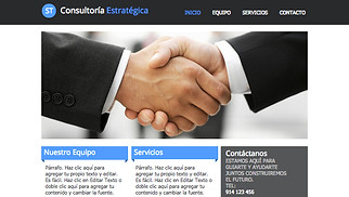 Comunicación y Marketing plantillas web – Consultora de negocios