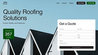 Industrial website templates - Roofing Services (Clean)