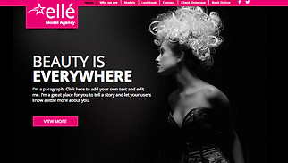 Fashion website templates - Model Agency