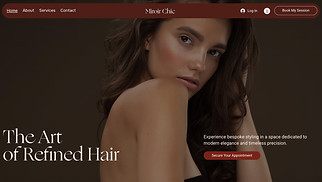 Hemsidemallar för Allt - Hair Salon (Simple)