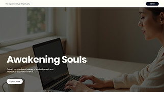 Religion website templates - Theology Blogger (Minimalist)