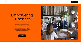 Finance website templates - Accountant (Vibrant)