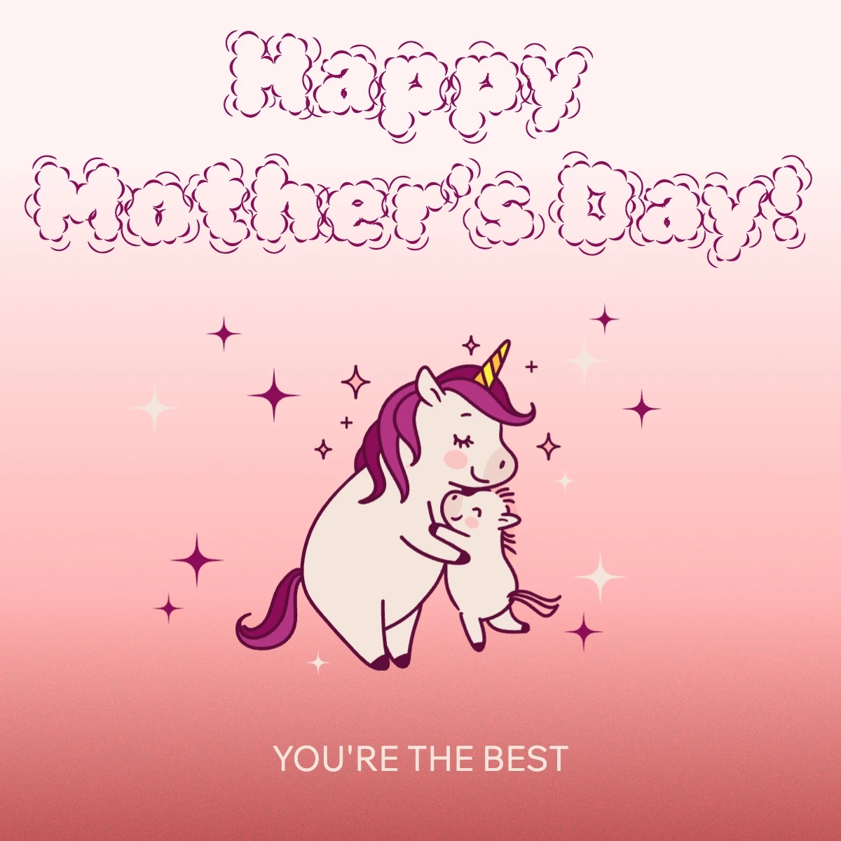 Cute Colorful Mother's Day Greeting Card
