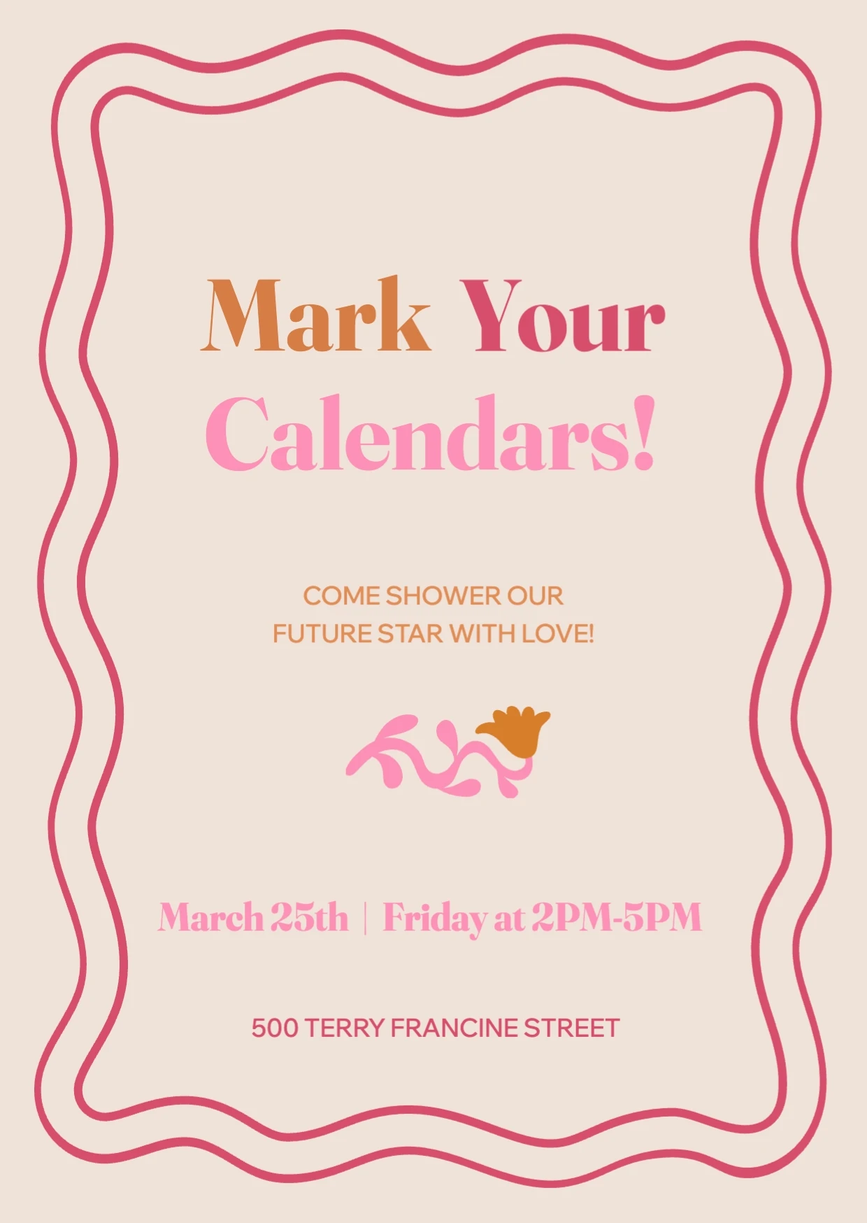 Cute Pastel Baby Shower Invitation