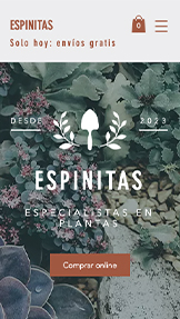 Tienda Online plantillas web – Tienda de plantas
