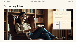 Books & Publishers website templates - Used Book Store (Cozy)