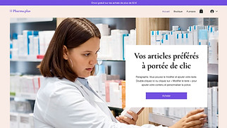 Templates de sites web Boutiques en ligne - Pharmacie 