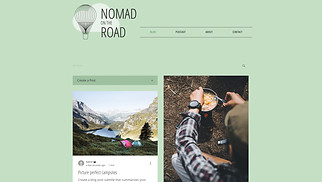 भोजन और यात्रा website templates - यात्रा संबंधी ब्लॉग और पॉडकास्ट
