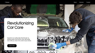  website templates - Drive-Through Car Detailing (Modern)