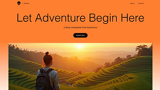 Business website templates - Travel Company (Vibrant)