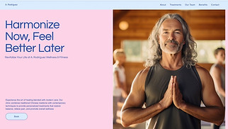  website templates - Wellness & Fitness Studio (Bright)