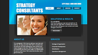 Template Consulenza e coaching per siti web - Società di consulenza aziendale