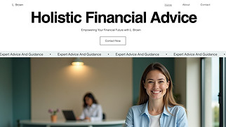 Finance website templates - Financial Consultant (Professional)