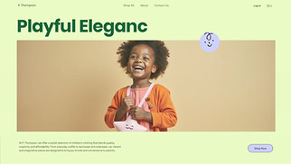 Kids & Babies website templates - Ecom Children's Clothing Store (Contemporary)