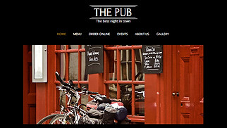 Bars en clubs website templates - Bar en café