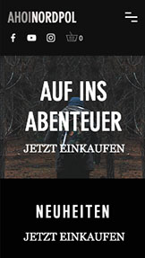 Online-Shop website templates – Shop für Rucksäcke